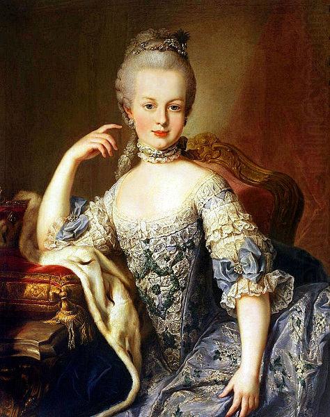 Portrait of Archduchess Maria Antonia of Austria, unknow artist